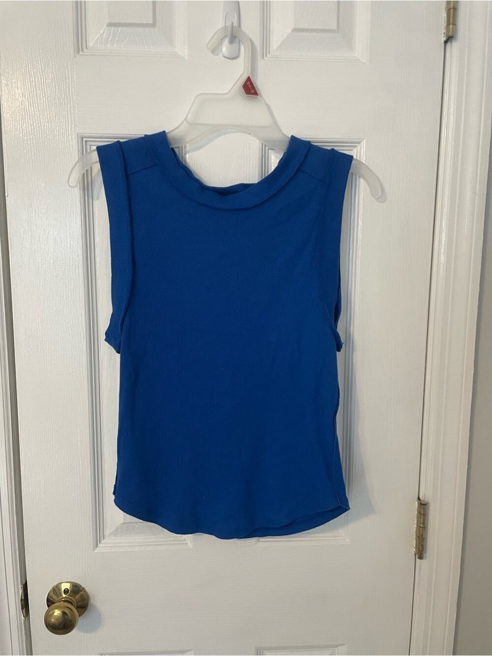 We The Free Royal Blue Sleeveless Crewneck Tank Size Large